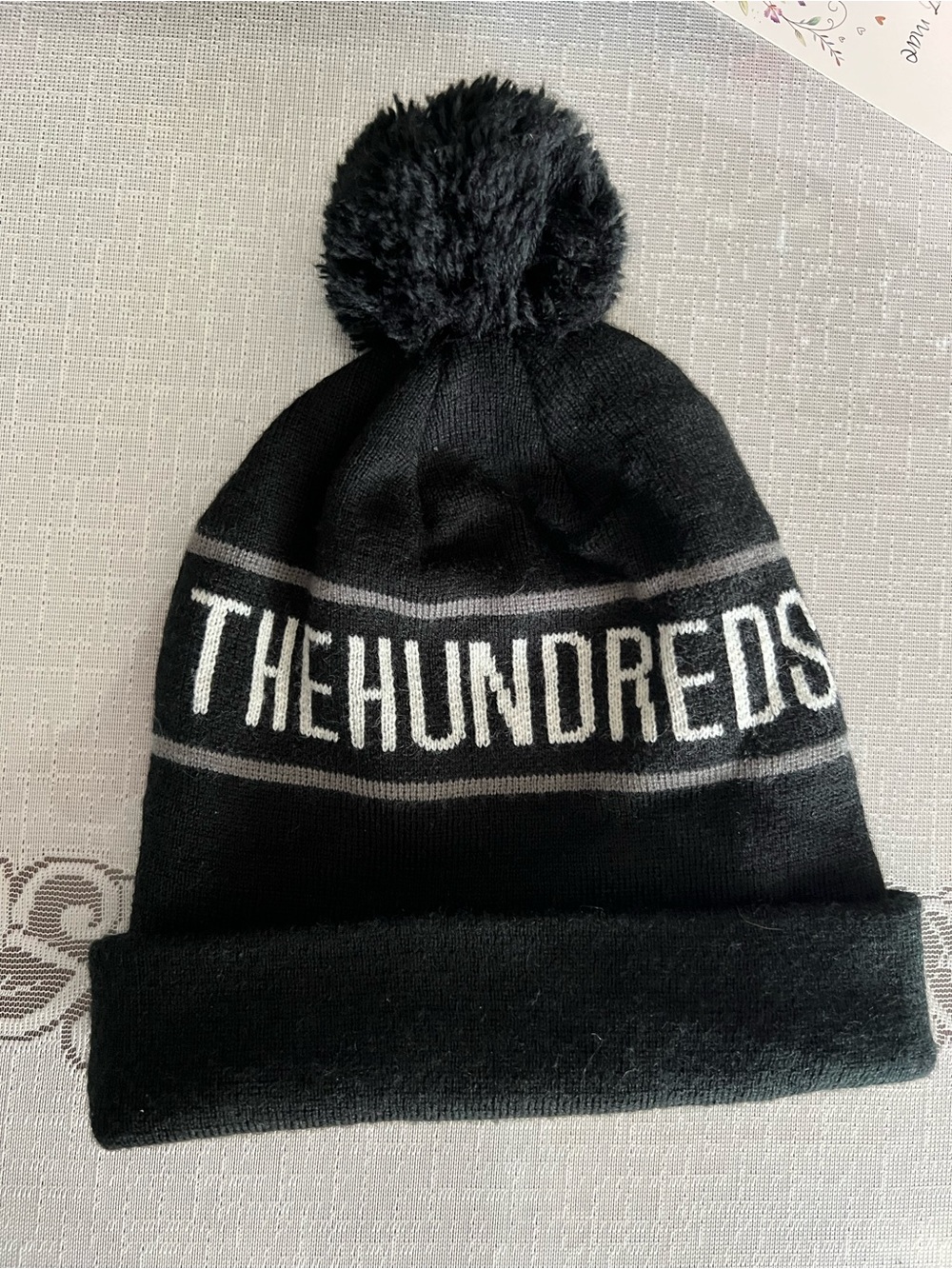 The Hundreds black beanie winter fall cap